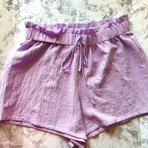 Purple drawstring shorts (size 1xl)